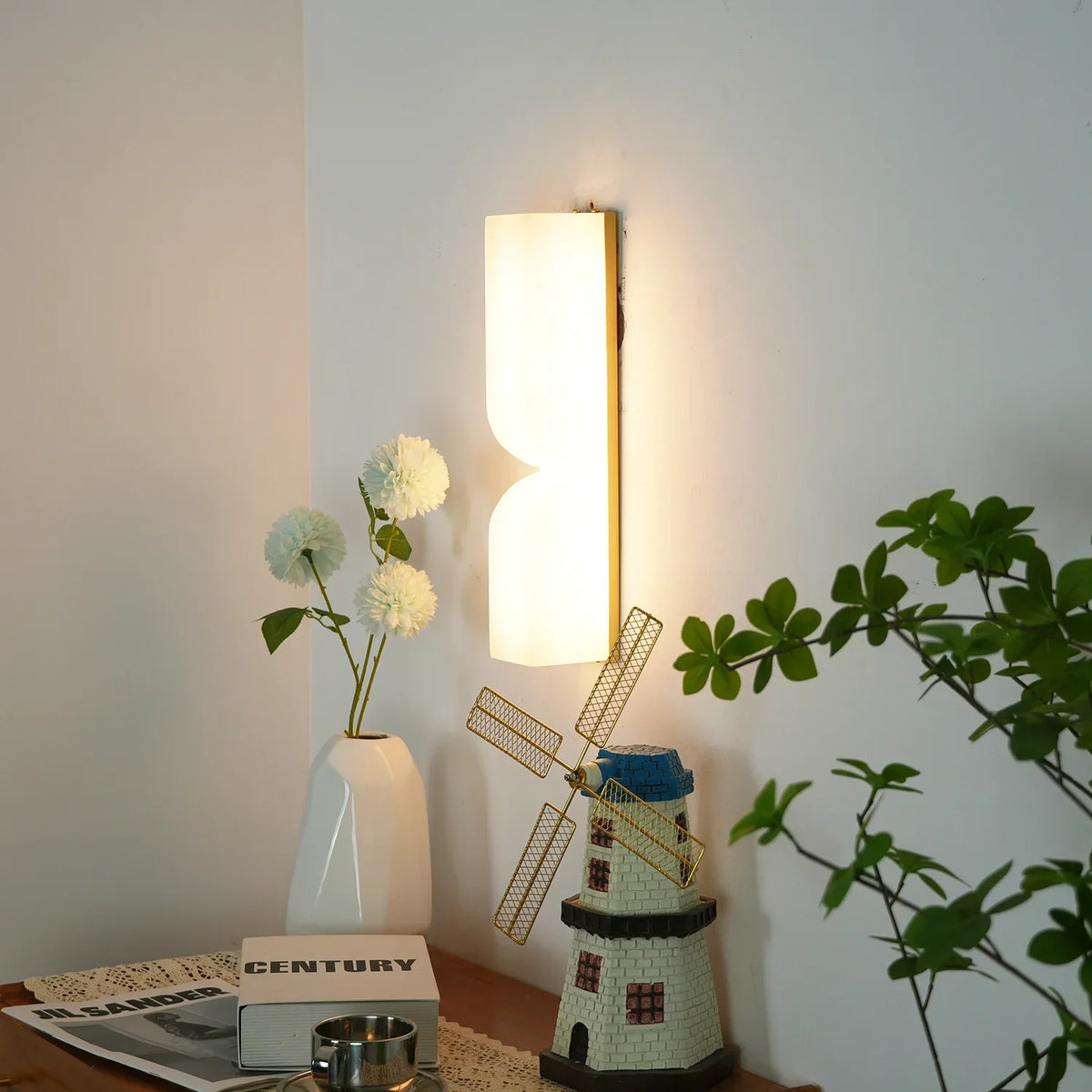 Alabaster Essence Rectangle Wall Sconce