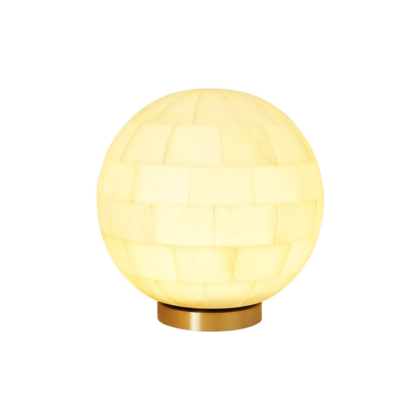Alabaster Spherical Table Lamp