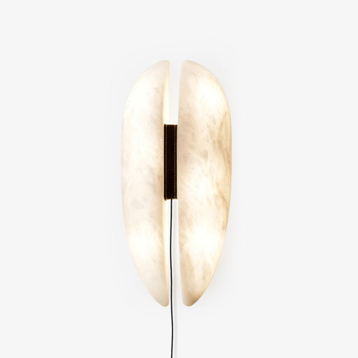 Capsule Alabaster Veil Leather Wall Light
