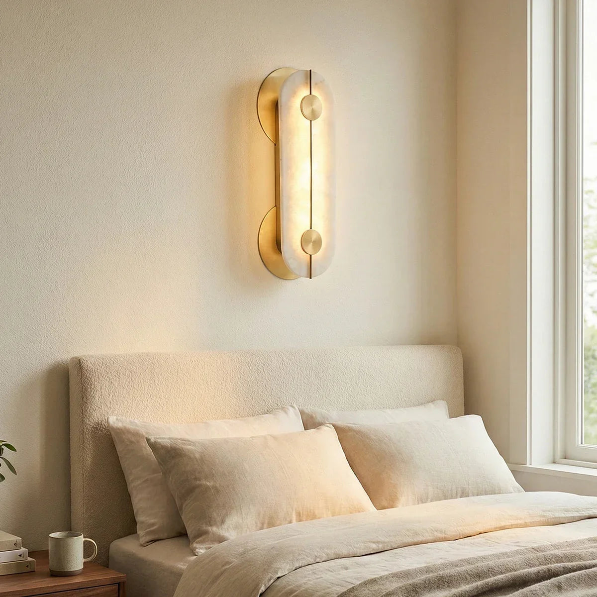 Wall Mounted Light Bed Lamp Minimalist Recessed Adjustable LED, 3 Colors