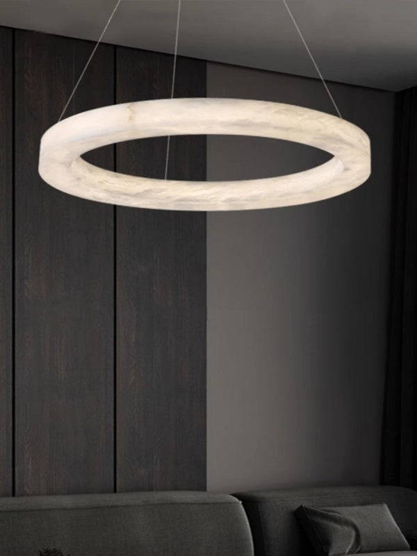 Plotuvyn Postmodern Luxury Ring Alabaster Chandelier