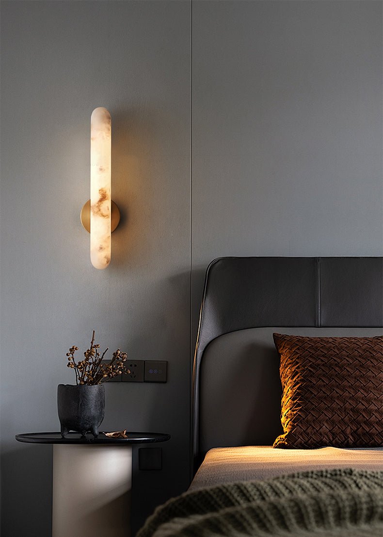 Alabaster Rod Sconce