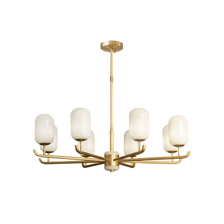 Sifuvyn Modern Geometric Glass Chandelier