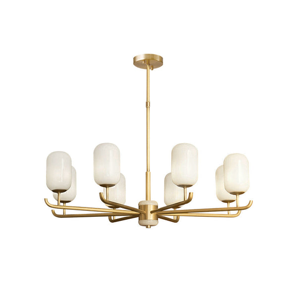 Sifuvyn Modern Geometric Glass Chandelier