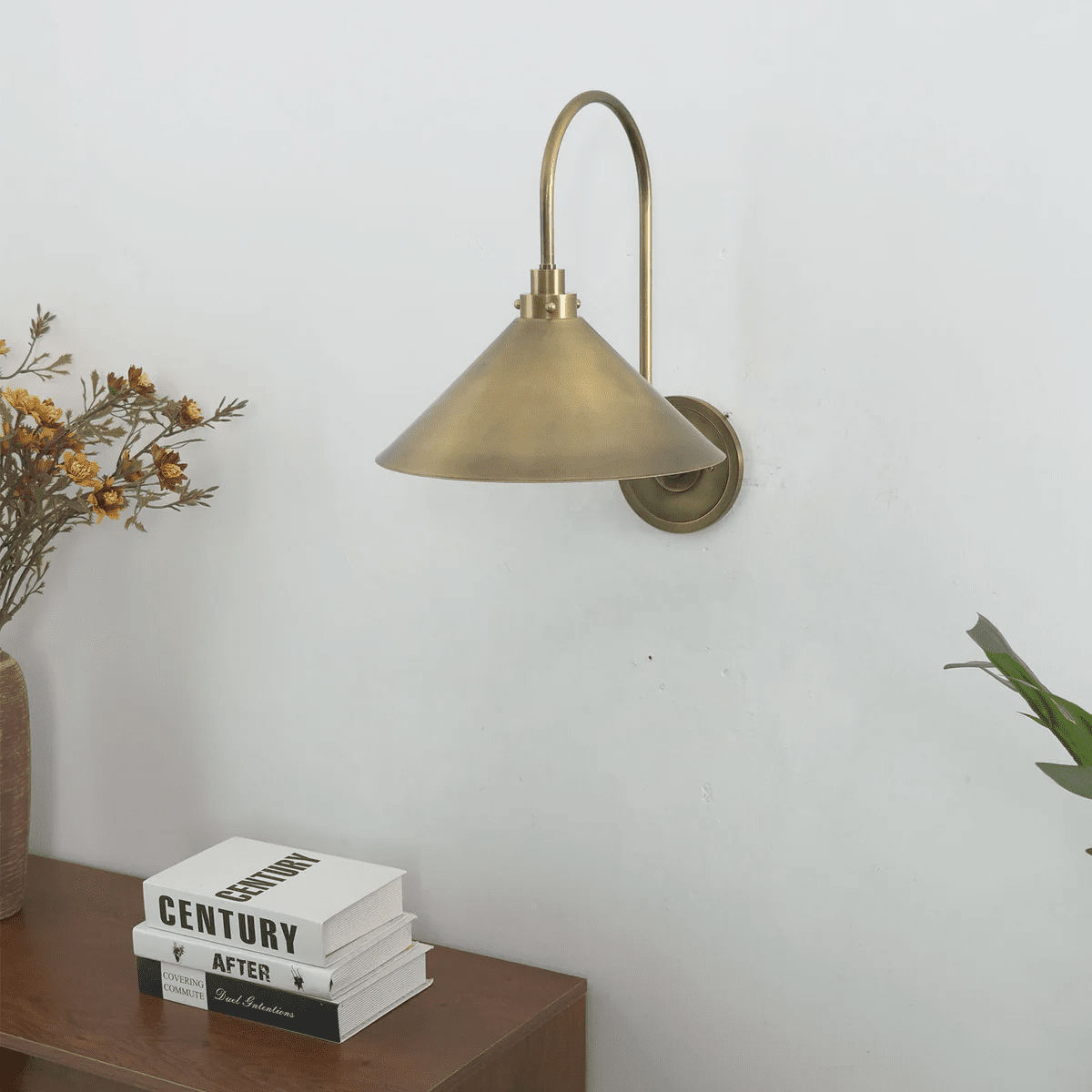 Gooseneck Cone Wall Sconce