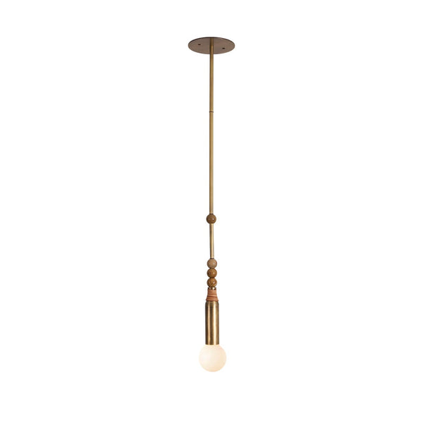 Piri Travertine Stacked Globe Pendant Light