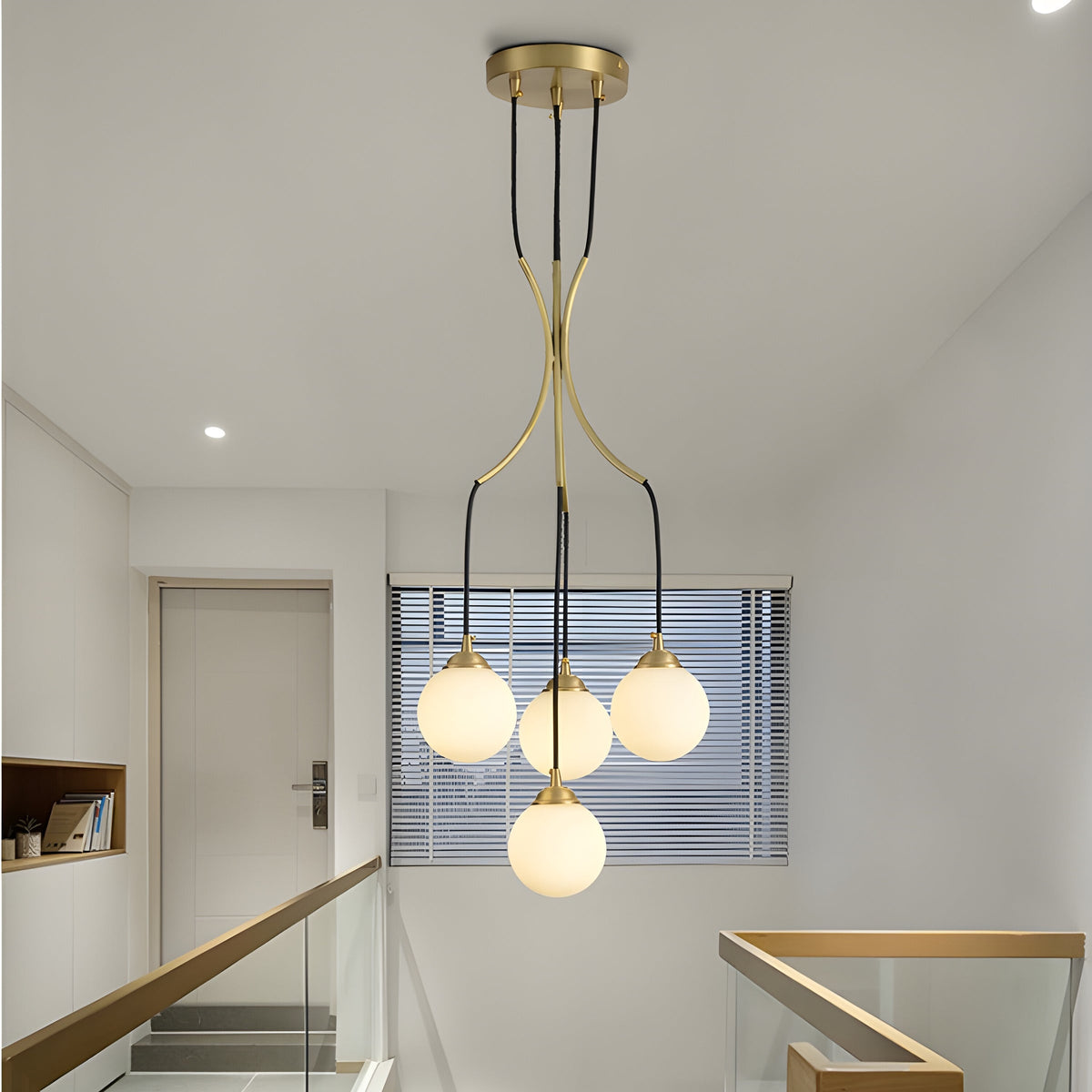 Zoe Ball Drop Glass Chandelier