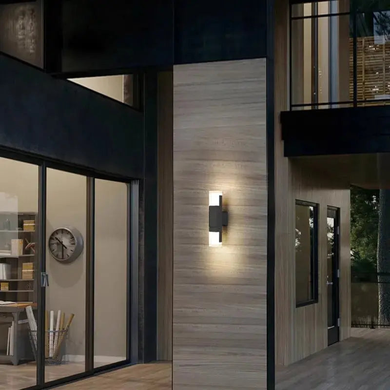 Aluminum Motion Sensor Outdoor Wall Sconce Light