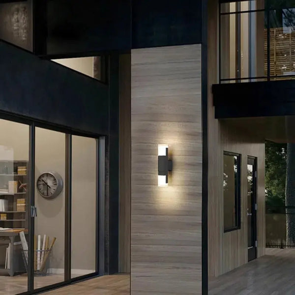 Aluminum Motion Sensor Outdoor Wall Sconce Light
