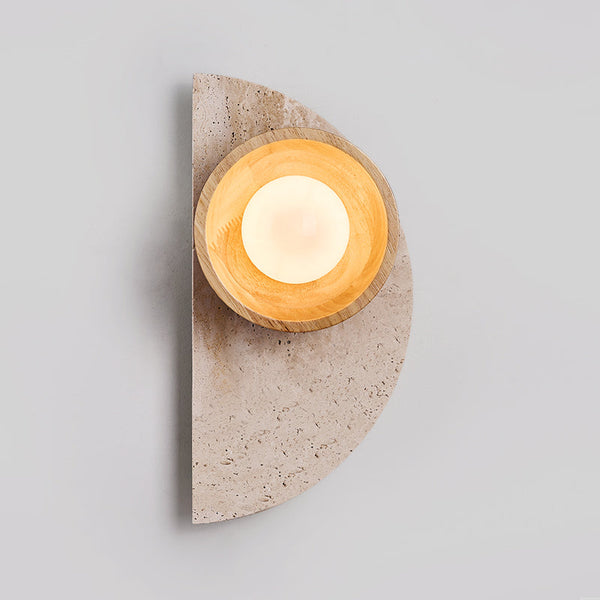 Dvaluvyi Travertine Wall Lamp