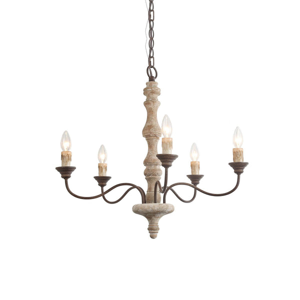 Fljotuvyi Wood Chandelier