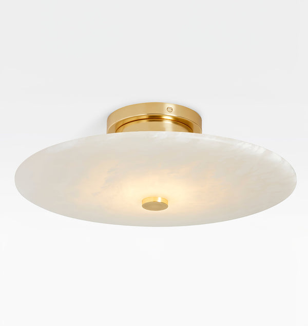 Jarnbruvyn Modern Brass Alabaster Ceiling Lamp