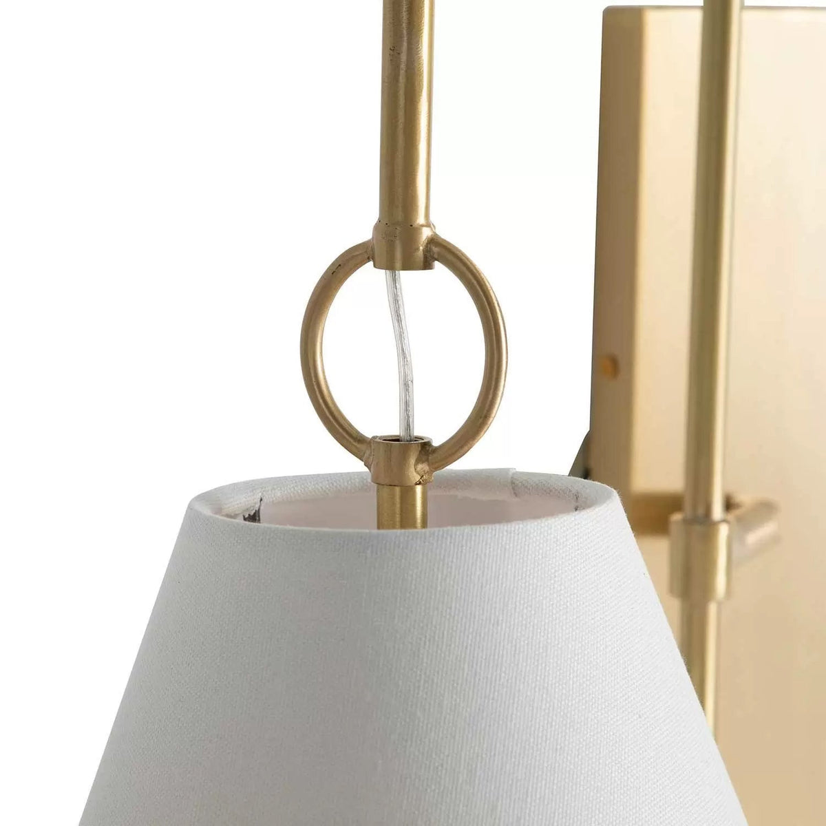 Ildvuvyi Modern Brass Fabric Wall Lamp