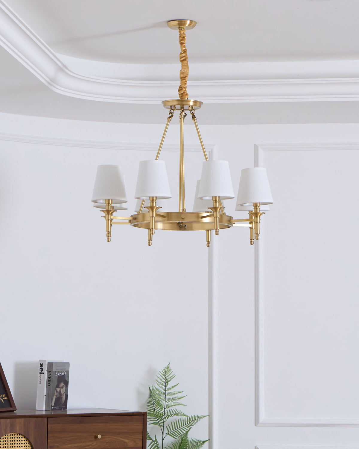 Antique Brass Chandelier