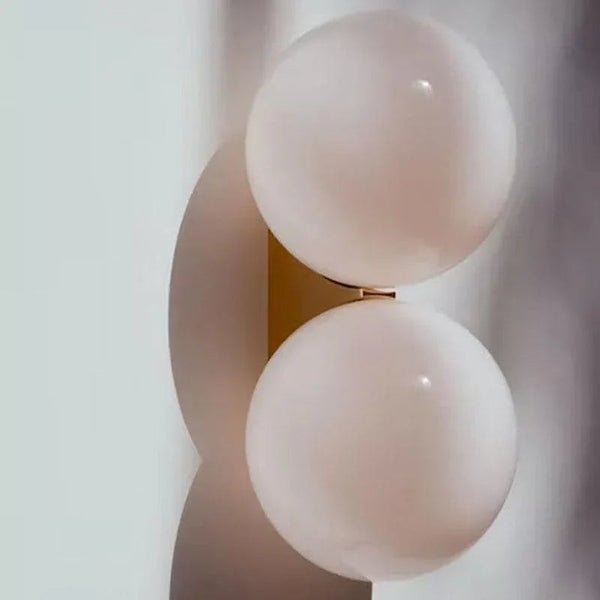 Ball glass wall lamp