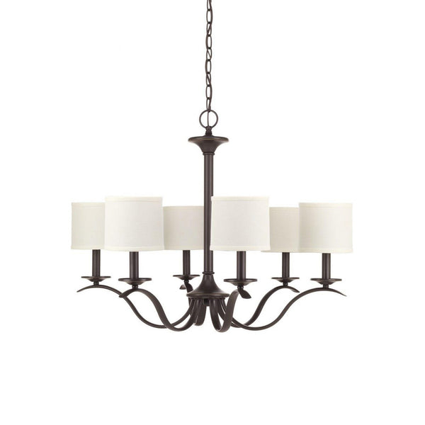 Vatnuvys Traditional Brass Fabric Chandelier