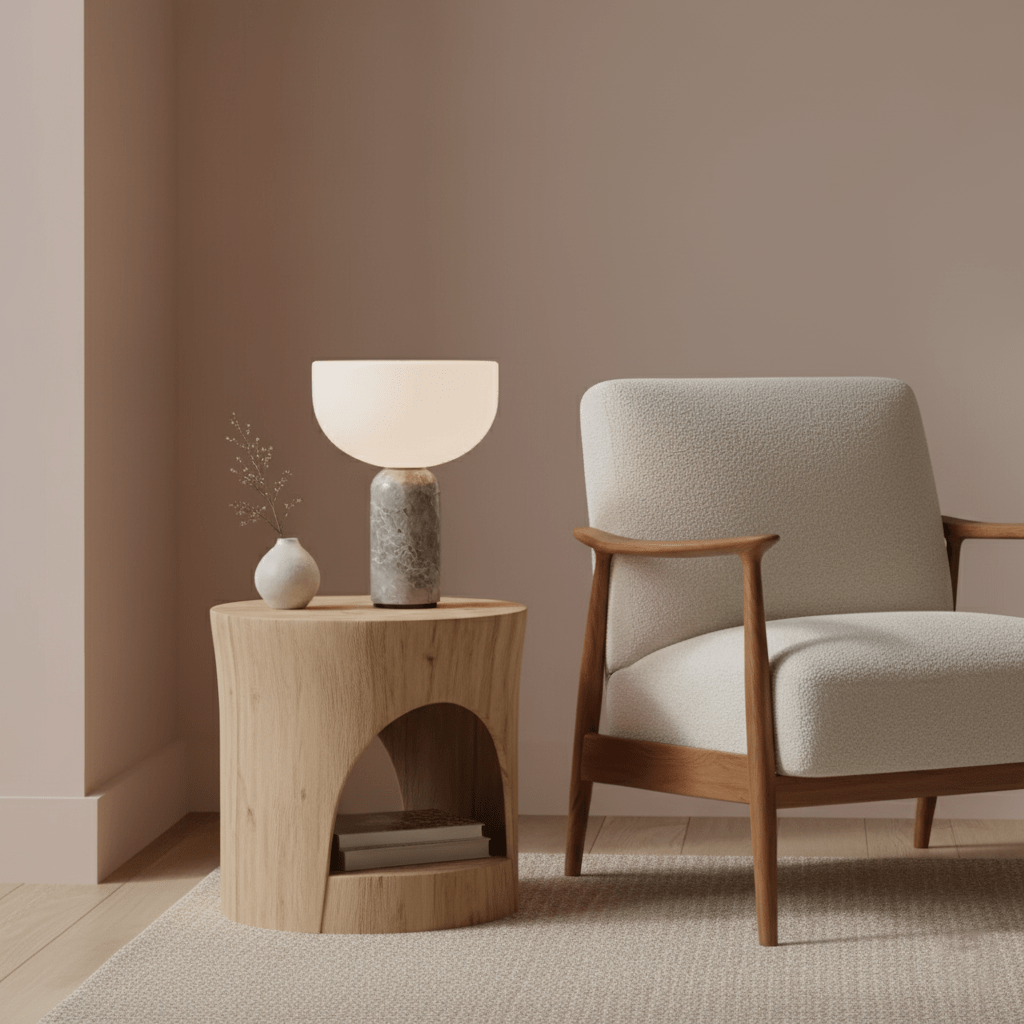 Arno Sphere Marble Table Lamp