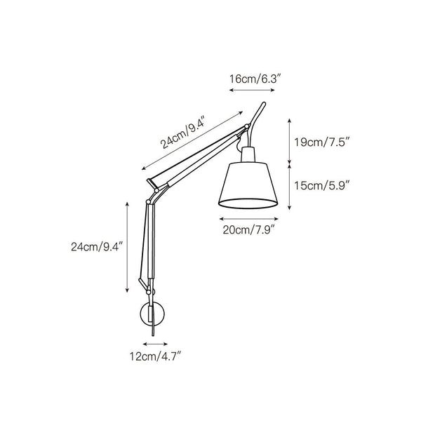 Costanza Plug-in Swing-Arm Wall Lamp