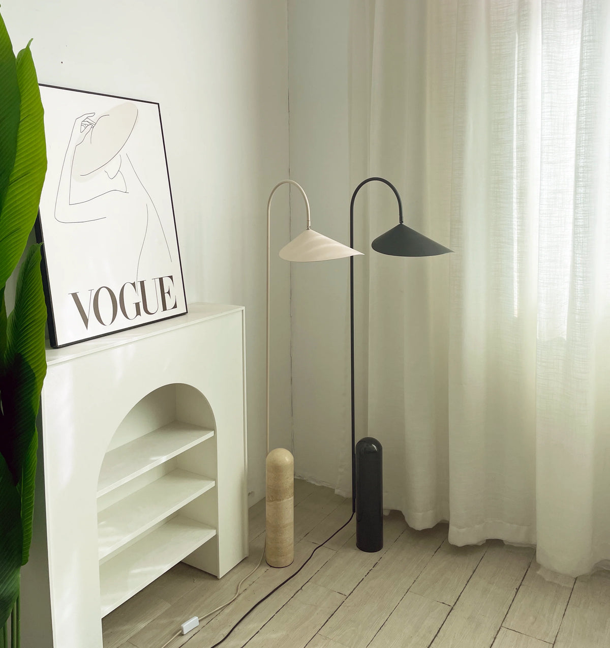 Arum Marble Floor Lamp
