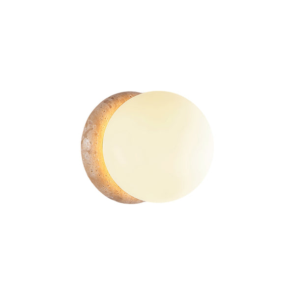Blikuvys Travertine Glass Wall Lamp