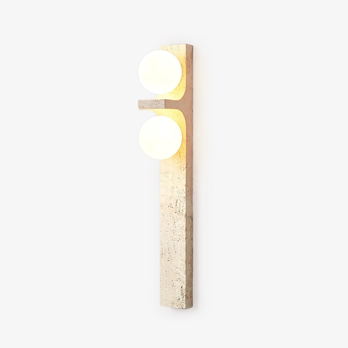 Eirikuvys Organic Travertine Wall Sconce