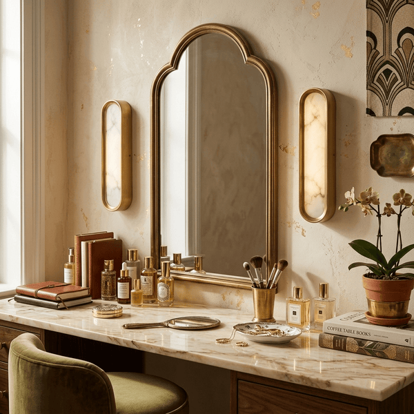 Aurelia Arch Alabaster Wall Light