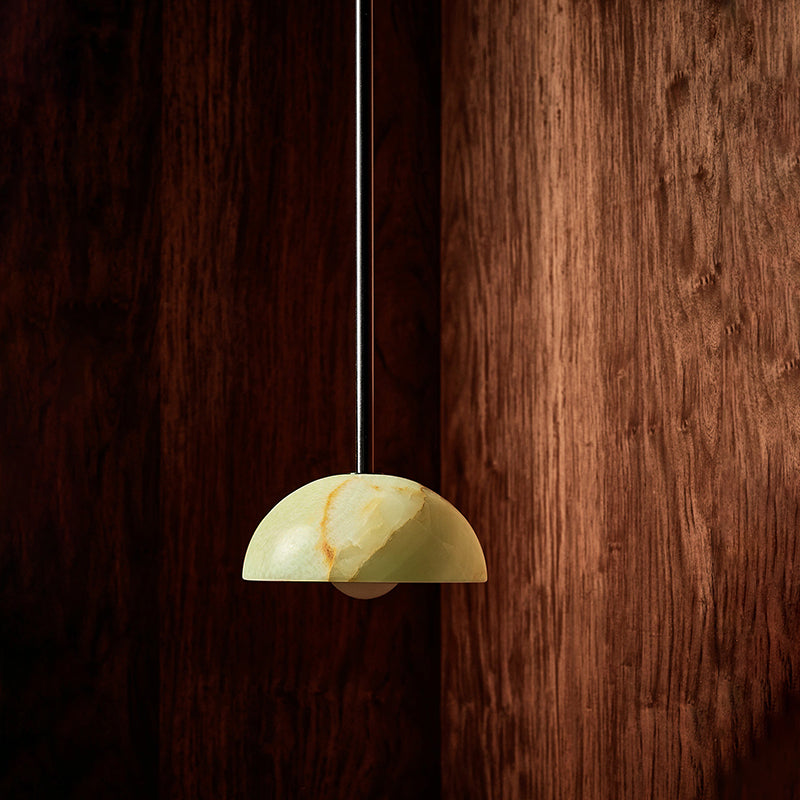 Aurelia Elegance Brass Glass Pendant Lamp