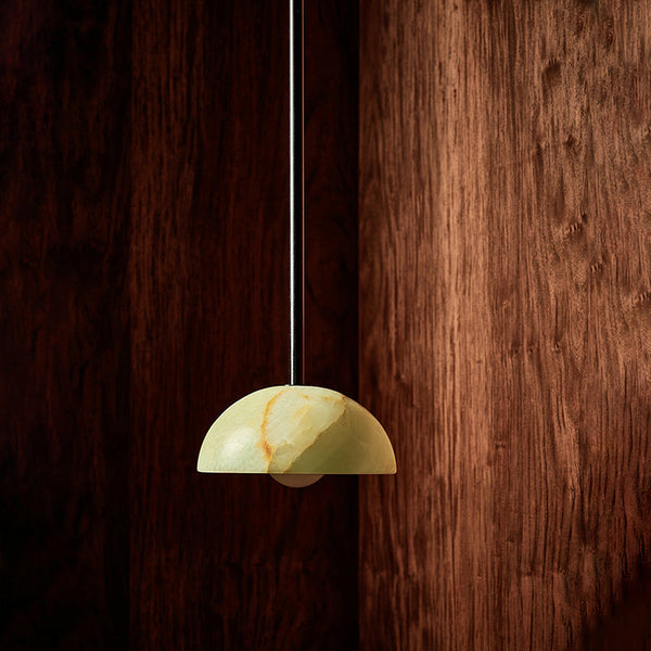 Aurelia Elegance Brass Glass Pendant Lamp