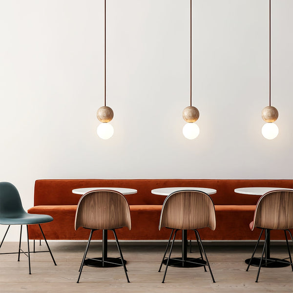 Camille Travertine Pendant Light