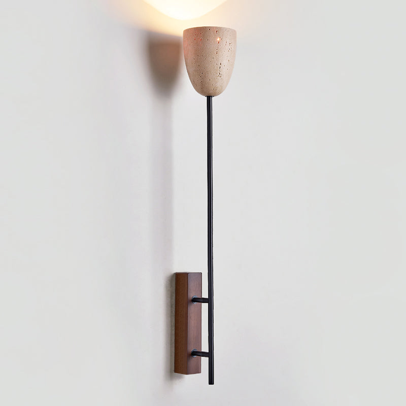 Kvennuvyo Walnut Wood Wall Lamp