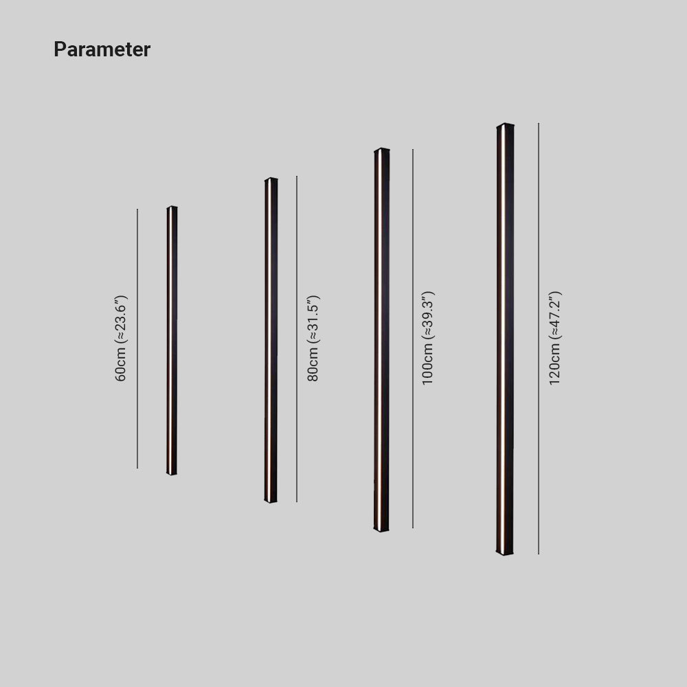 Minimalist Linear LED Wall Light Dimmable for Living Room