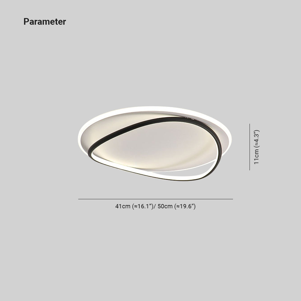 Arisha Minimalist Ring Modernom Flush Mount Ceiling Light