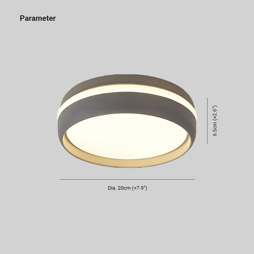 Lenior Ceiling Light Black Round