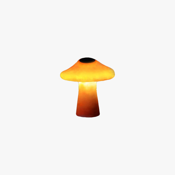 Ray Mushroom Outdoor Ground Light, Hardwired/Solar, Orange