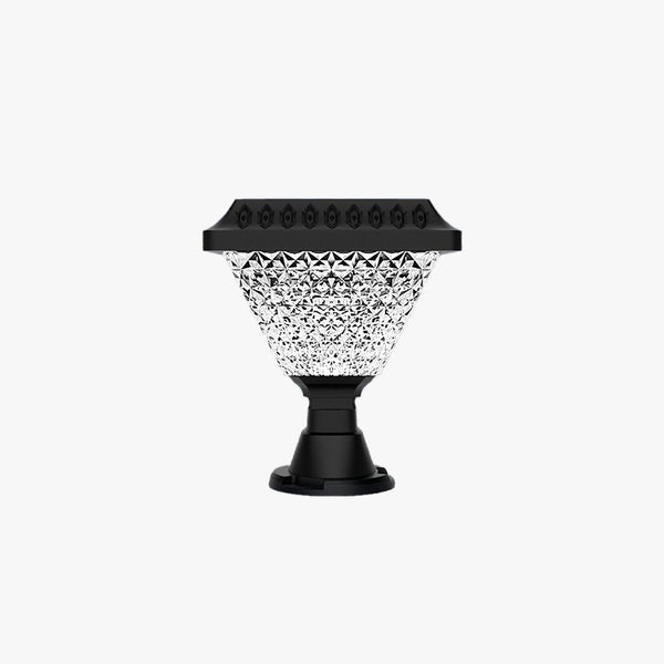 Ray Modern Geometry Outdoor Floor Lamp, Black