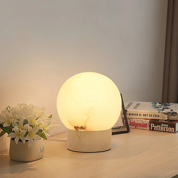Ball Alabaster Table Lamp