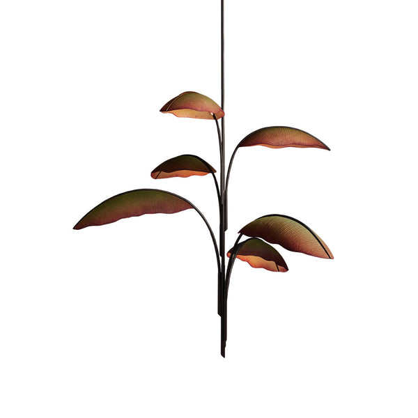 Rauduvyu Leaf Black Chandelier