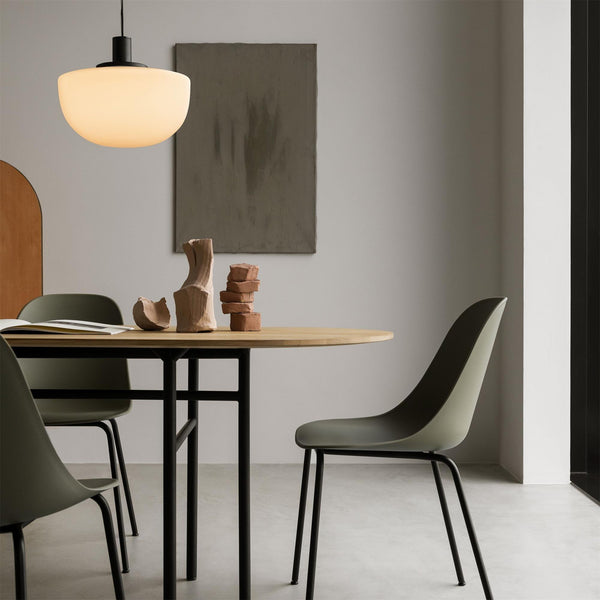 Pendant Lamp Glass Dome Metal Mount Minimalist Relax