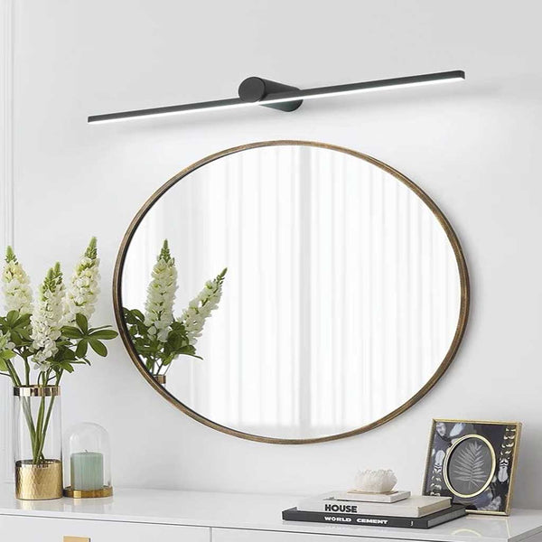 Vanity Wall Light Minimalist Linear LED, Black
