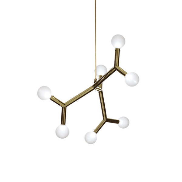 Ulfuvyu Ball Brass Glass Chandelier