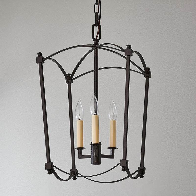 Xenuvyu Industrial Black Lantern Pendant Lamp