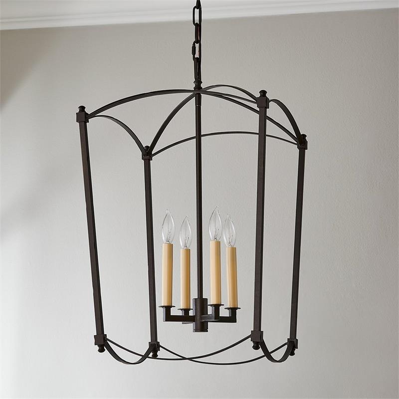 Xenuvyu Industrial Black Lantern Pendant Lamp