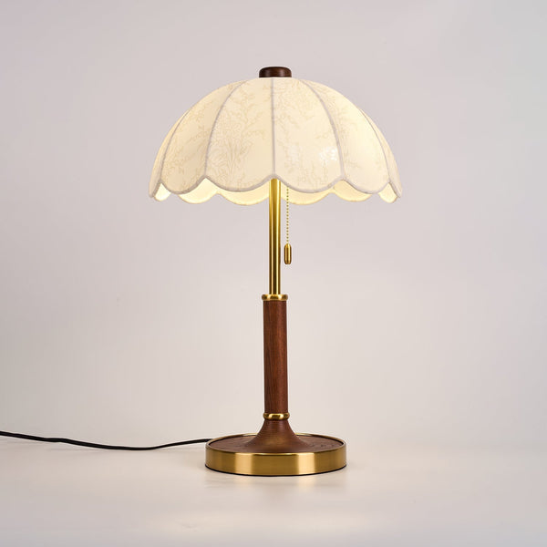 Axiain Wood Fabric Table Lamp