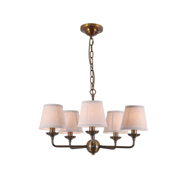 Gloruvyh Vintage Industrial Fabric Chandelier
