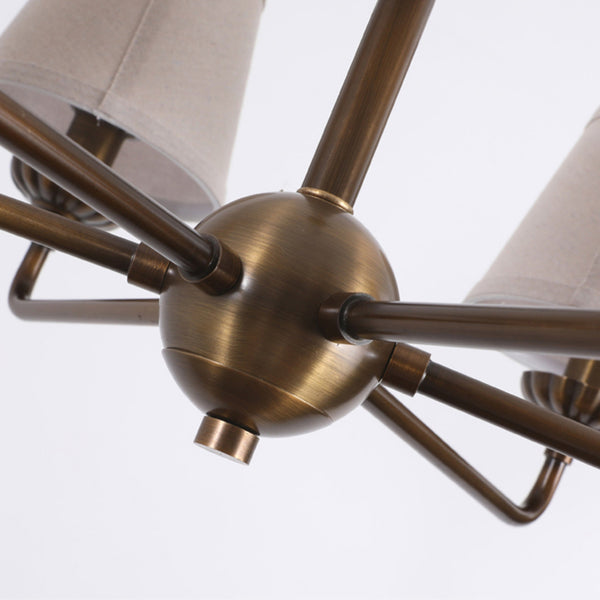Gloruvyh Vintage Industrial Fabric Chandelier