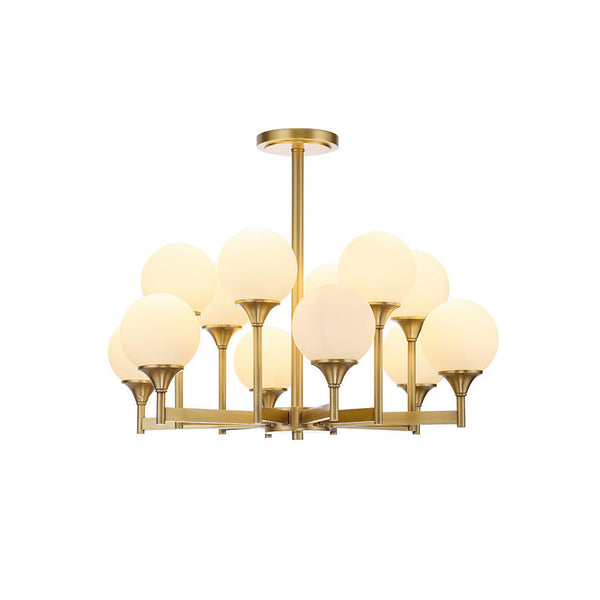 Himinuvyh Vintage Industrial Glass Chandelier