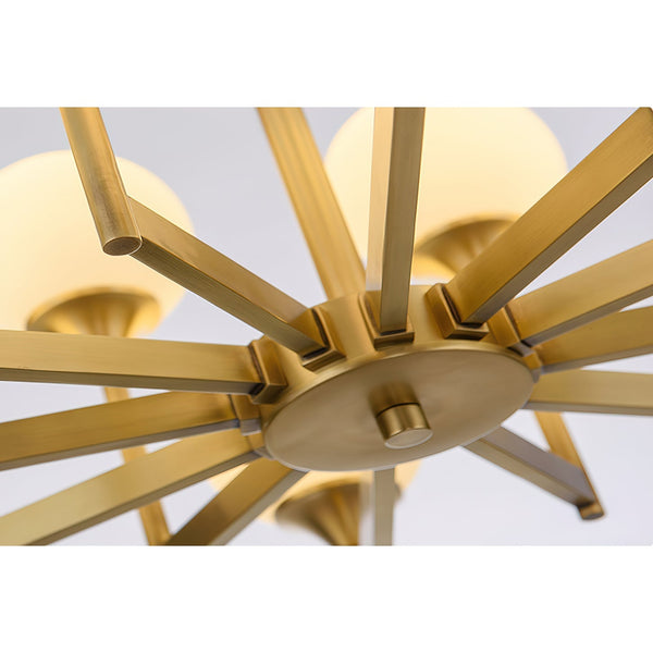 Himinuvyh Vintage Industrial Glass Chandelier