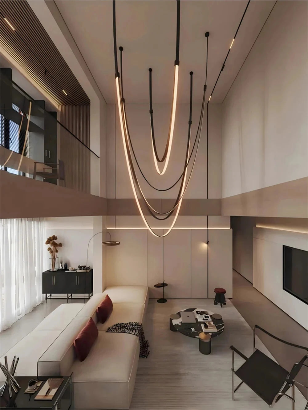 Beza Leather Belt Pendant Light