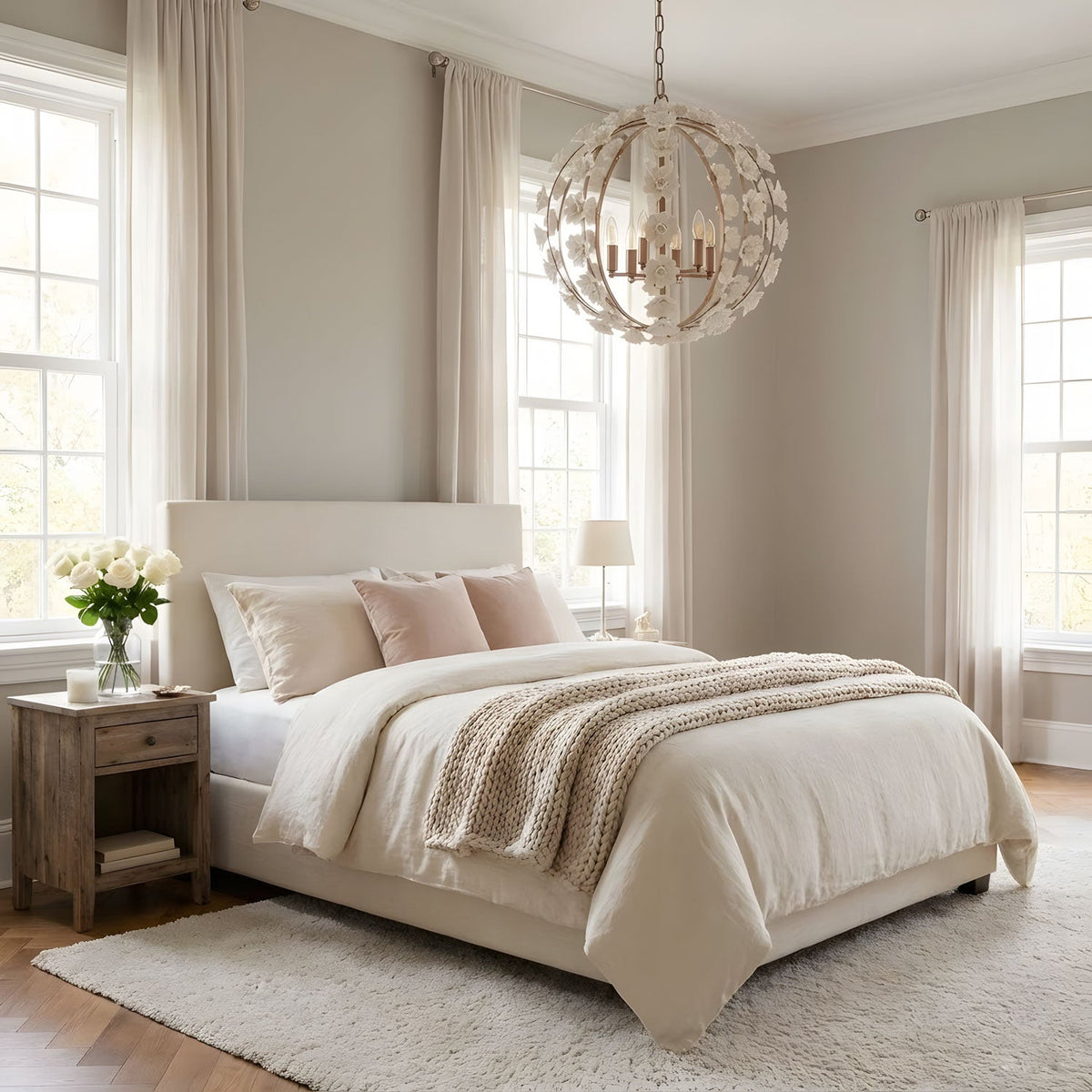 Bianca Floral Orb Chandelier
