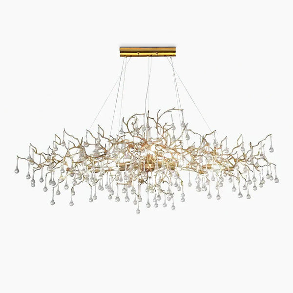 Elyeelle Chandelier Brass Crystal Branch